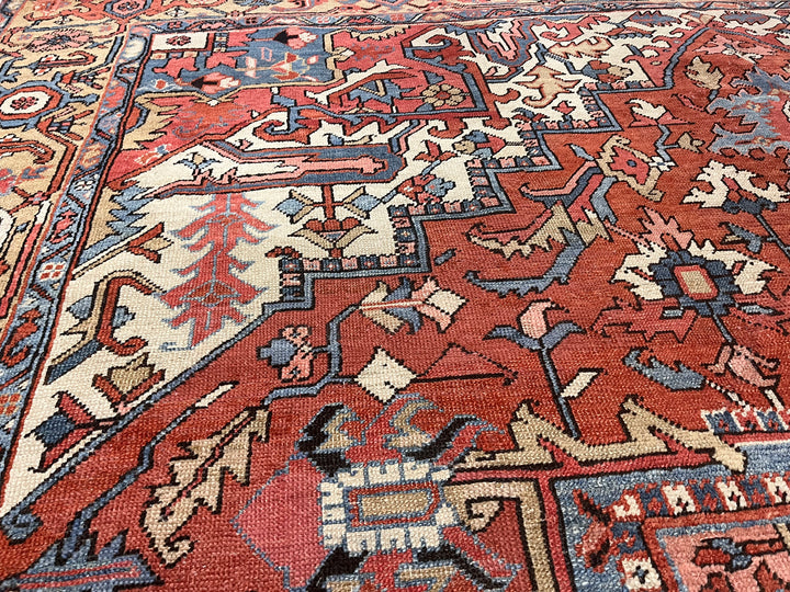 Antique Persian Serapi Rug 9’4” x 12’4”