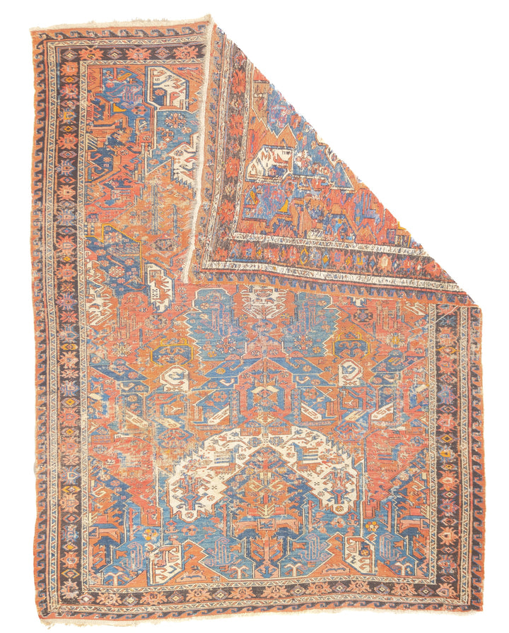 Antique Dragon Soumak Rug 5'1'' x 6'9''