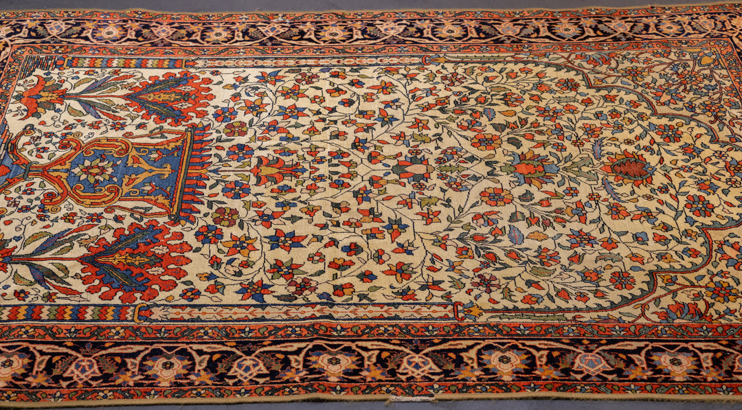 Antique Persian Farahan Sarouk  Rug 4'5'' x 6'2''