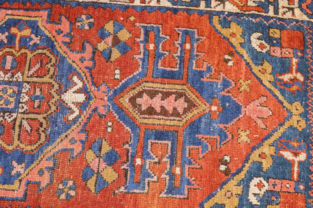 Antique Persian Heriz Rug 3'5'' x 10'1''