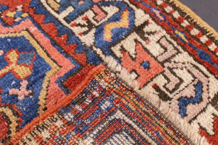 Antique Persian Heriz Rug 3'5'' x 10'1''