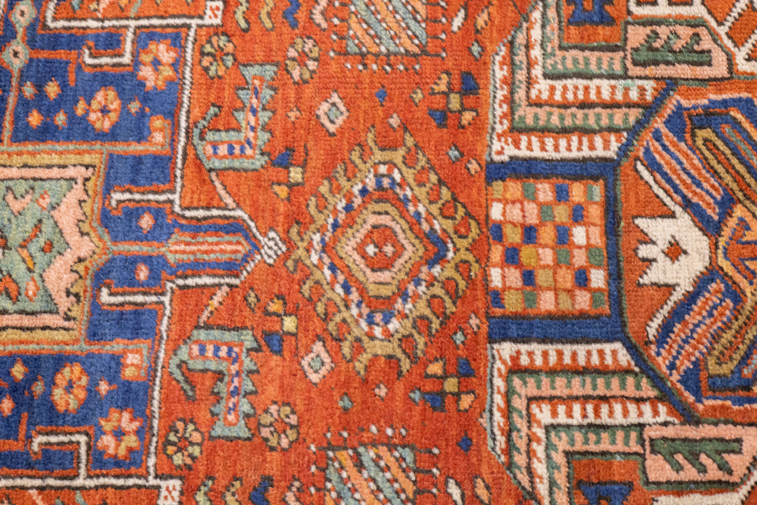 Antique Persian Heriz Long Rug 3' x 10'