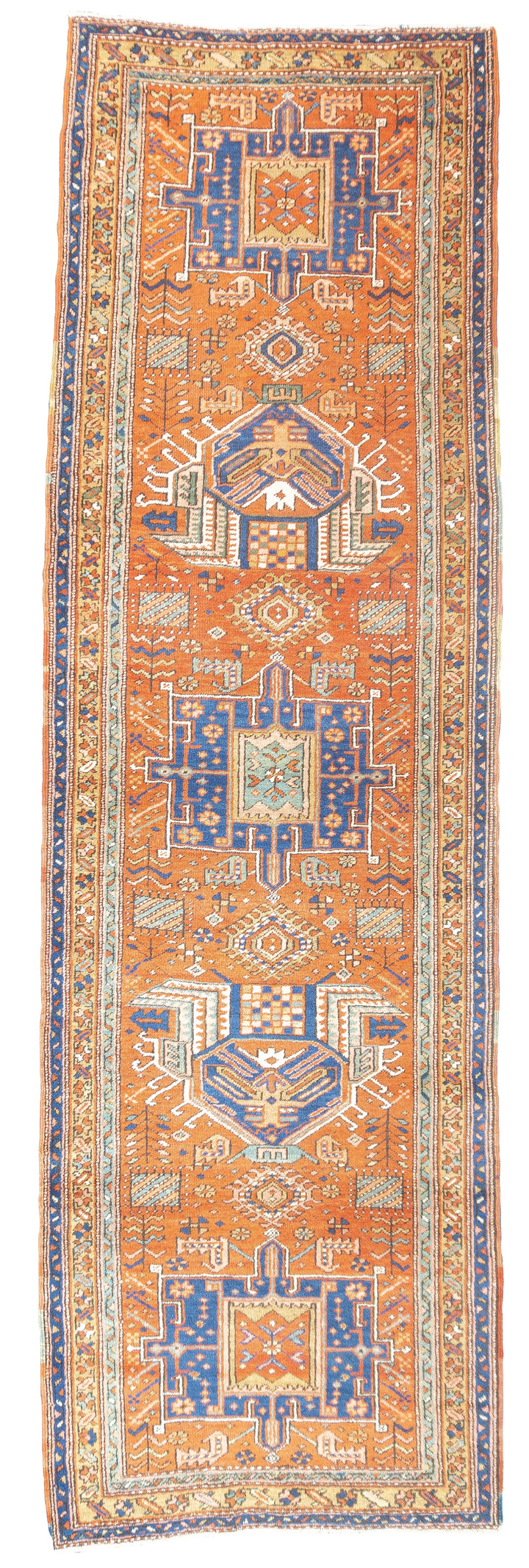 Antique Persian Heriz Long Rug