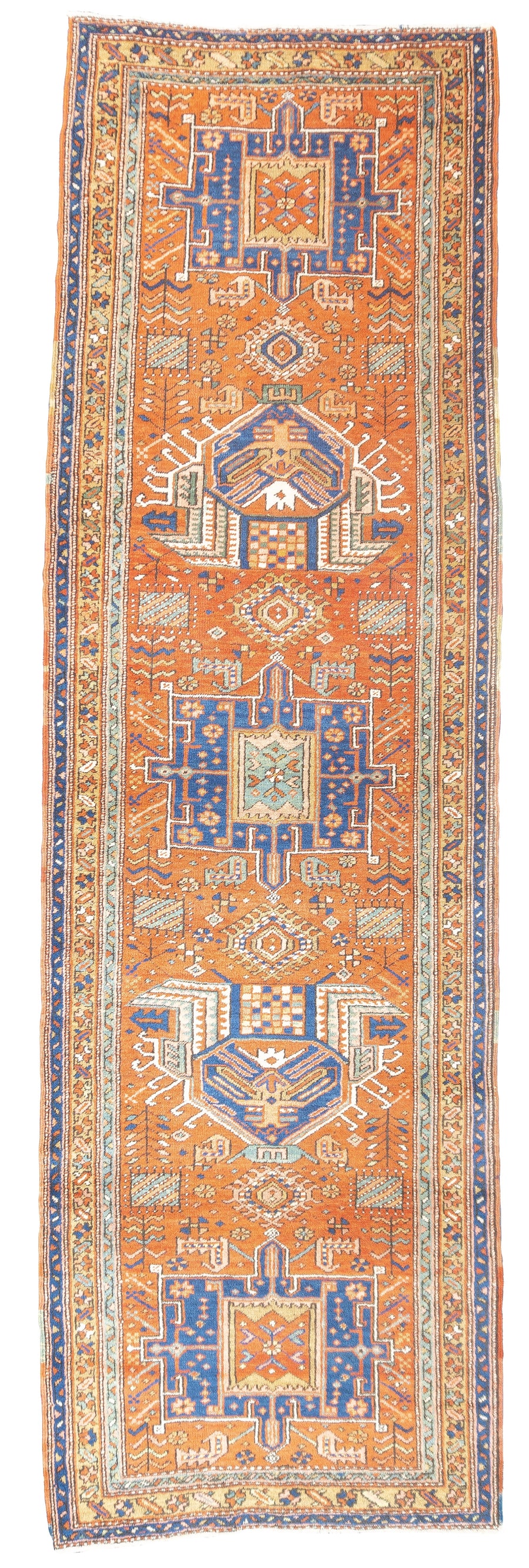 Antique Persian Heriz Long Rug