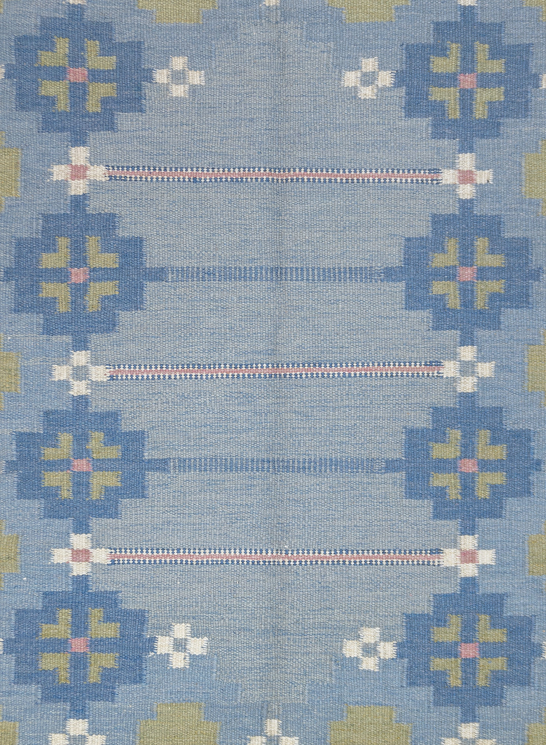 Fine Vintage Swedish Kilim Rug 4'8'' x 6'4''