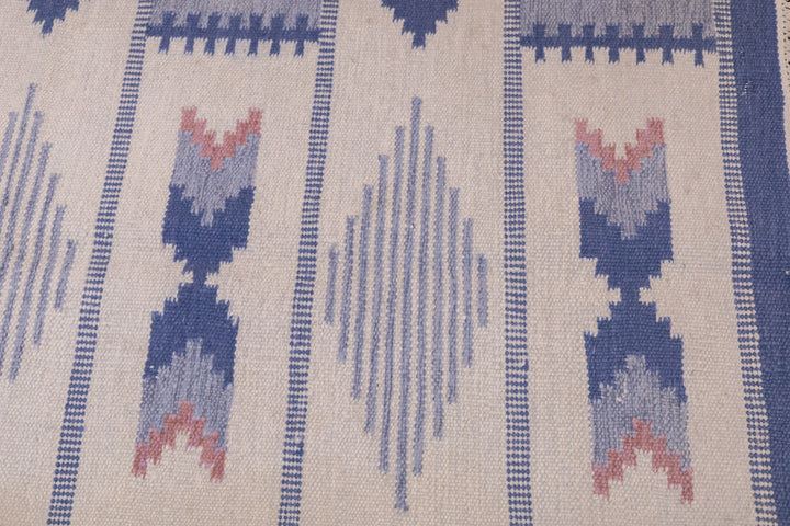 Vintage Swedish Kilim Rug 4'5'' x 6'3''