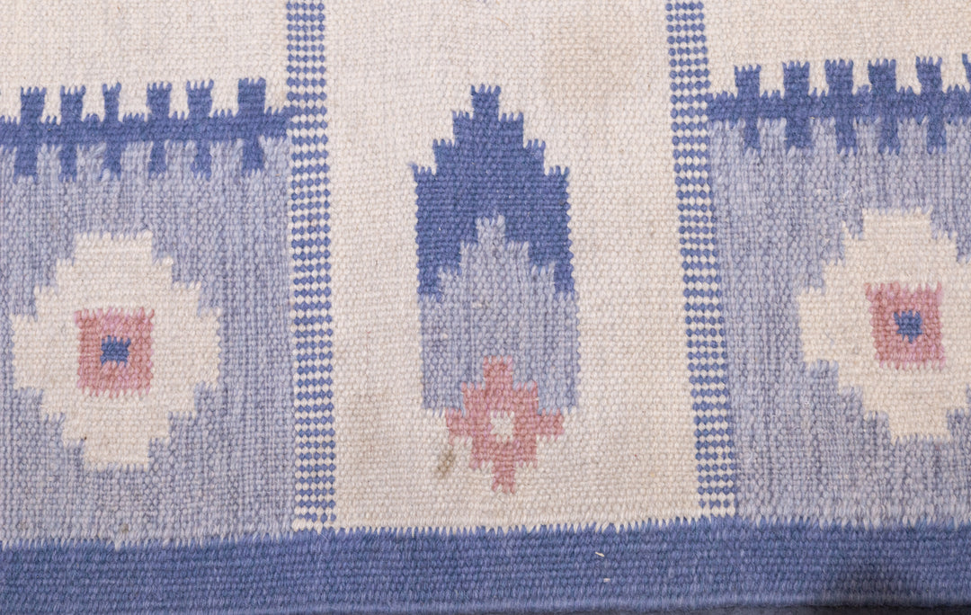 Vintage Swedish Kilim Rug 4'5'' x 6'3''