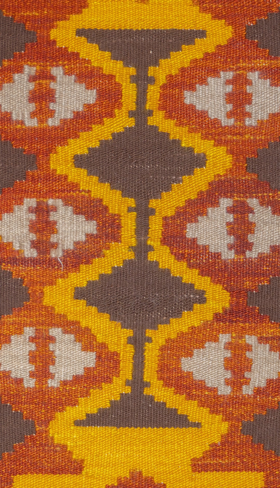 Fine Vintage Turkish Anatolian Kilim Wool Rug 2'2'' x 3'8''