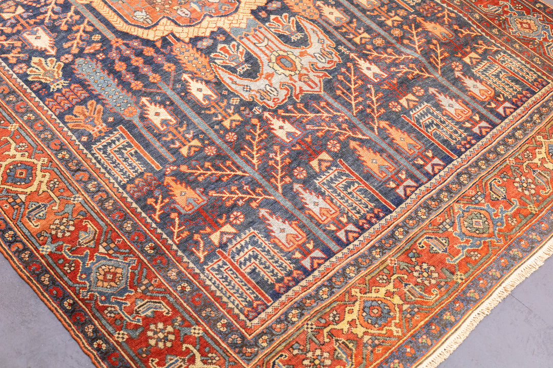 Antique Persian Bidjar Rug 4'7'' x 7'1''