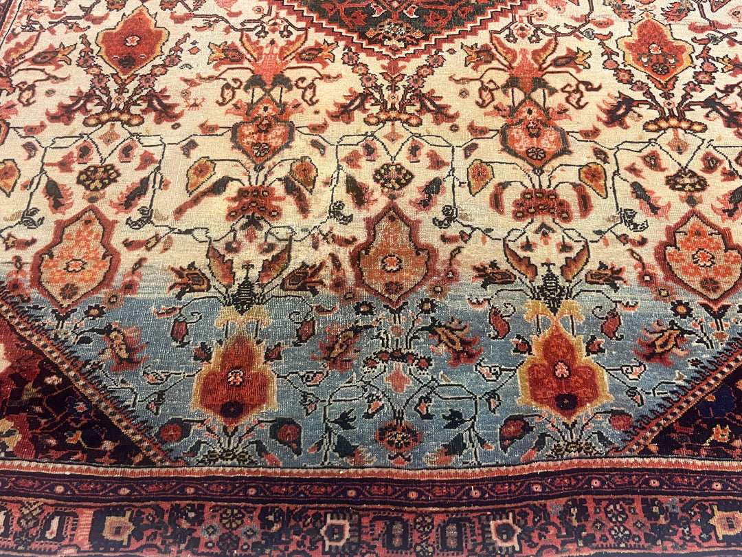 Antique Persian Farahan Rug 4'8'' x 6'11''