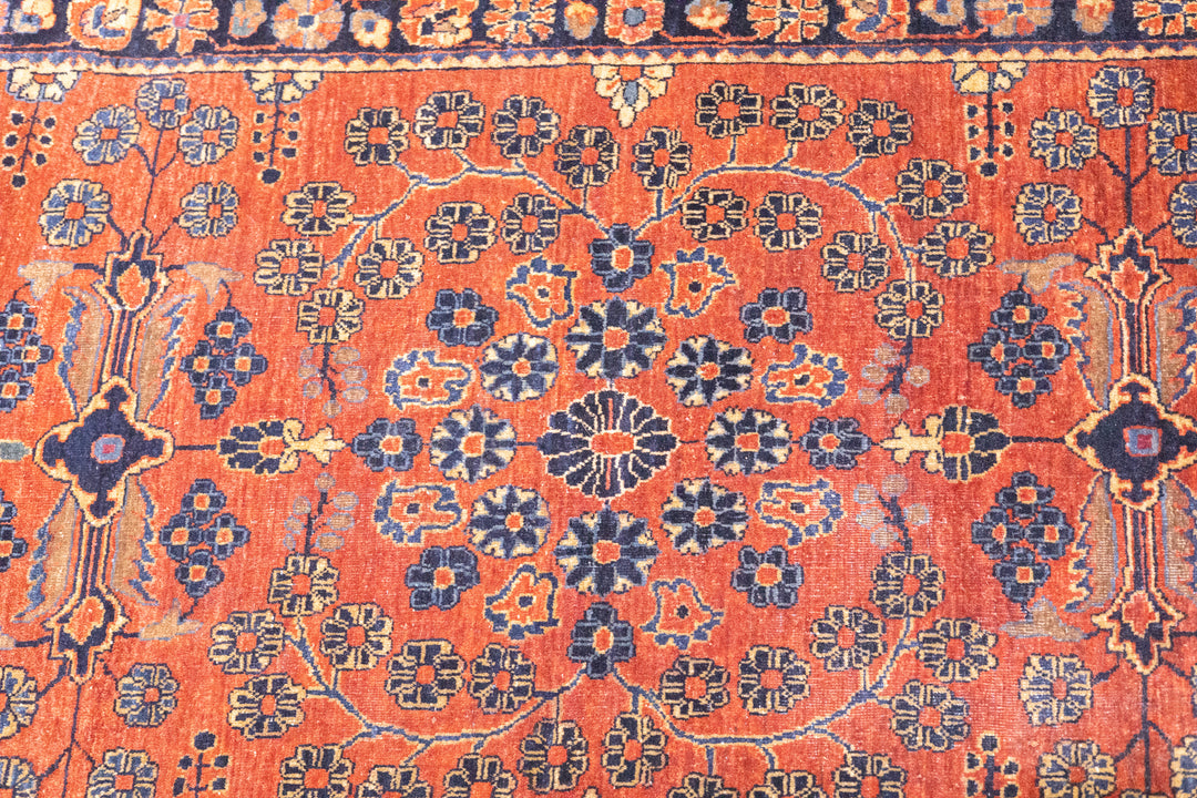 Fine Antique Persian Mohajeran Sarouk Rug 2'5'' x 4'9''