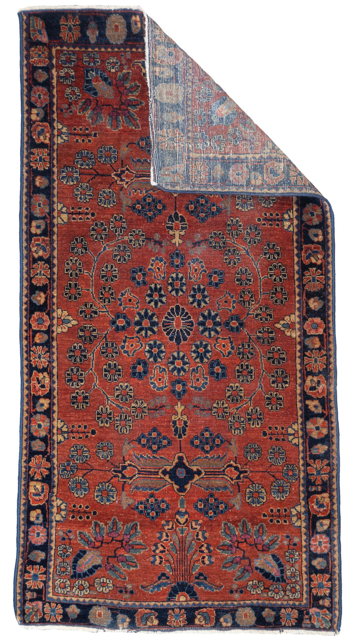 Fine Antique Persian Mohajeran Sarouk Rug 2'5'' x 4'9''