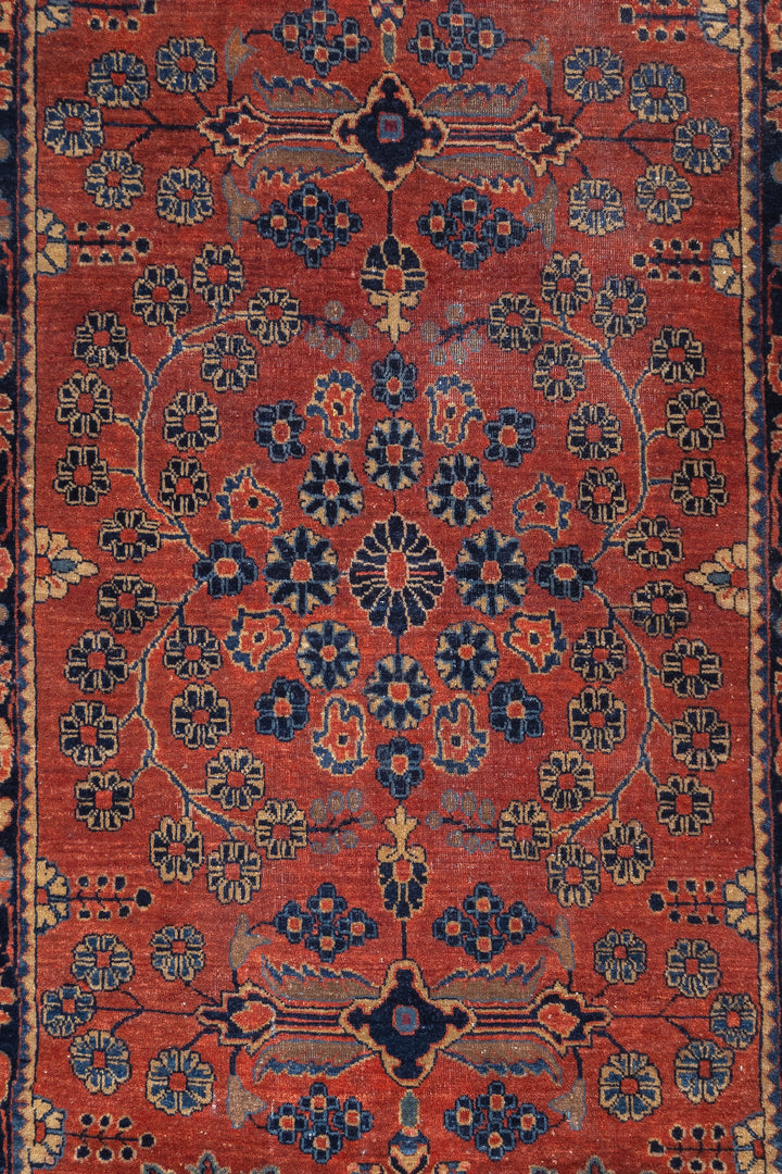 Fine Antique Persian Mohajeran Sarouk Rug 2'5'' x 4'9''