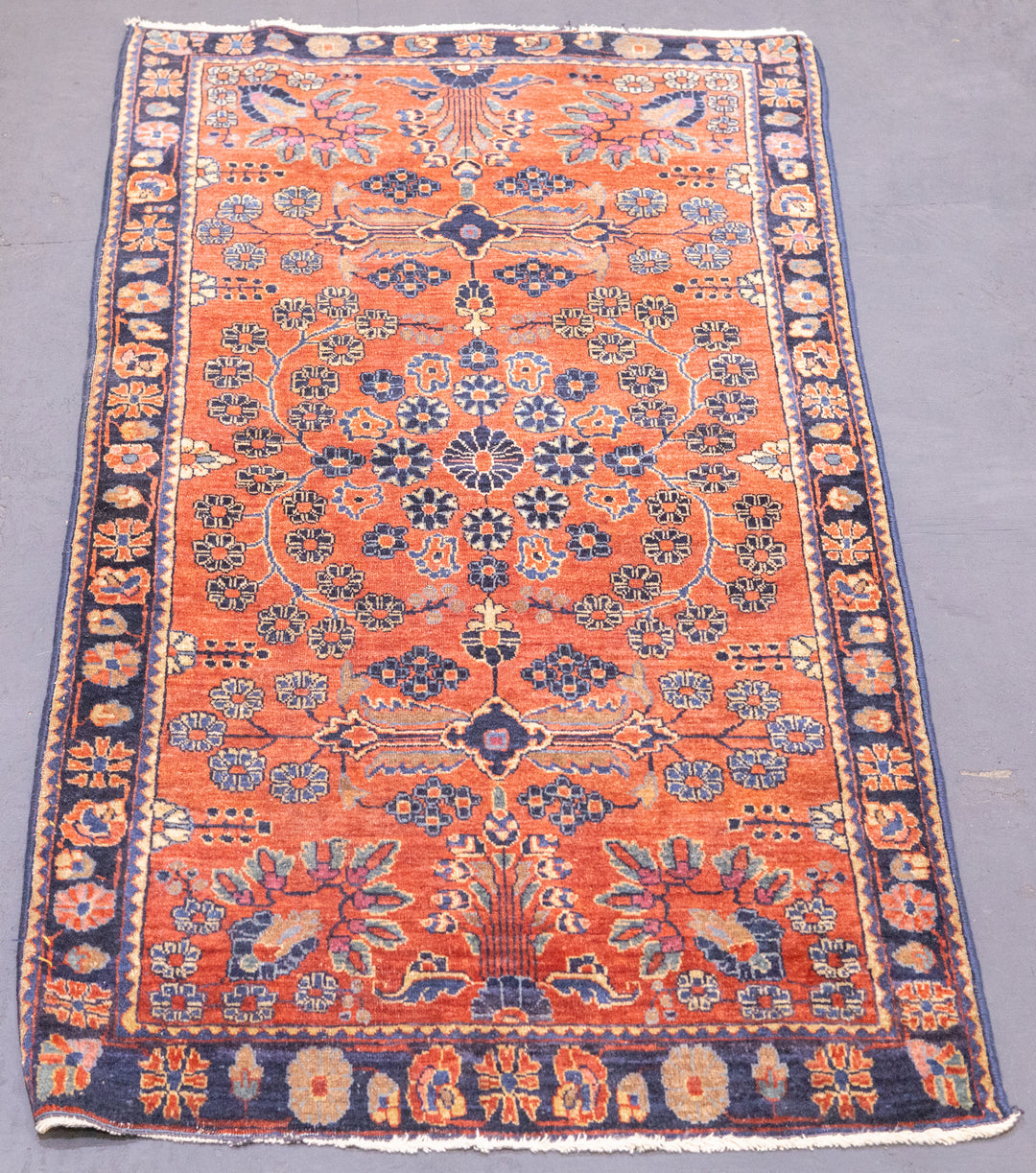 Fine Antique Persian Mohajeran Sarouk Rug 2'5'' x 4'9''