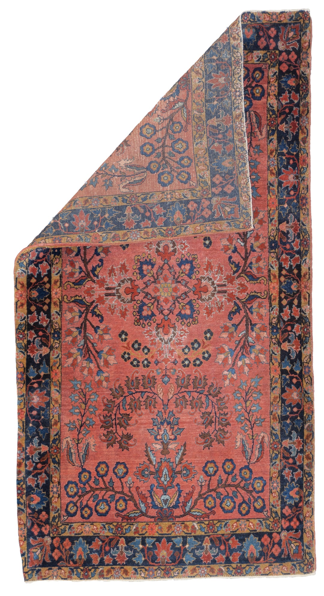 Fine Antique Persian Mohajeran Sarouk Rug 2'6'' x 4'10''