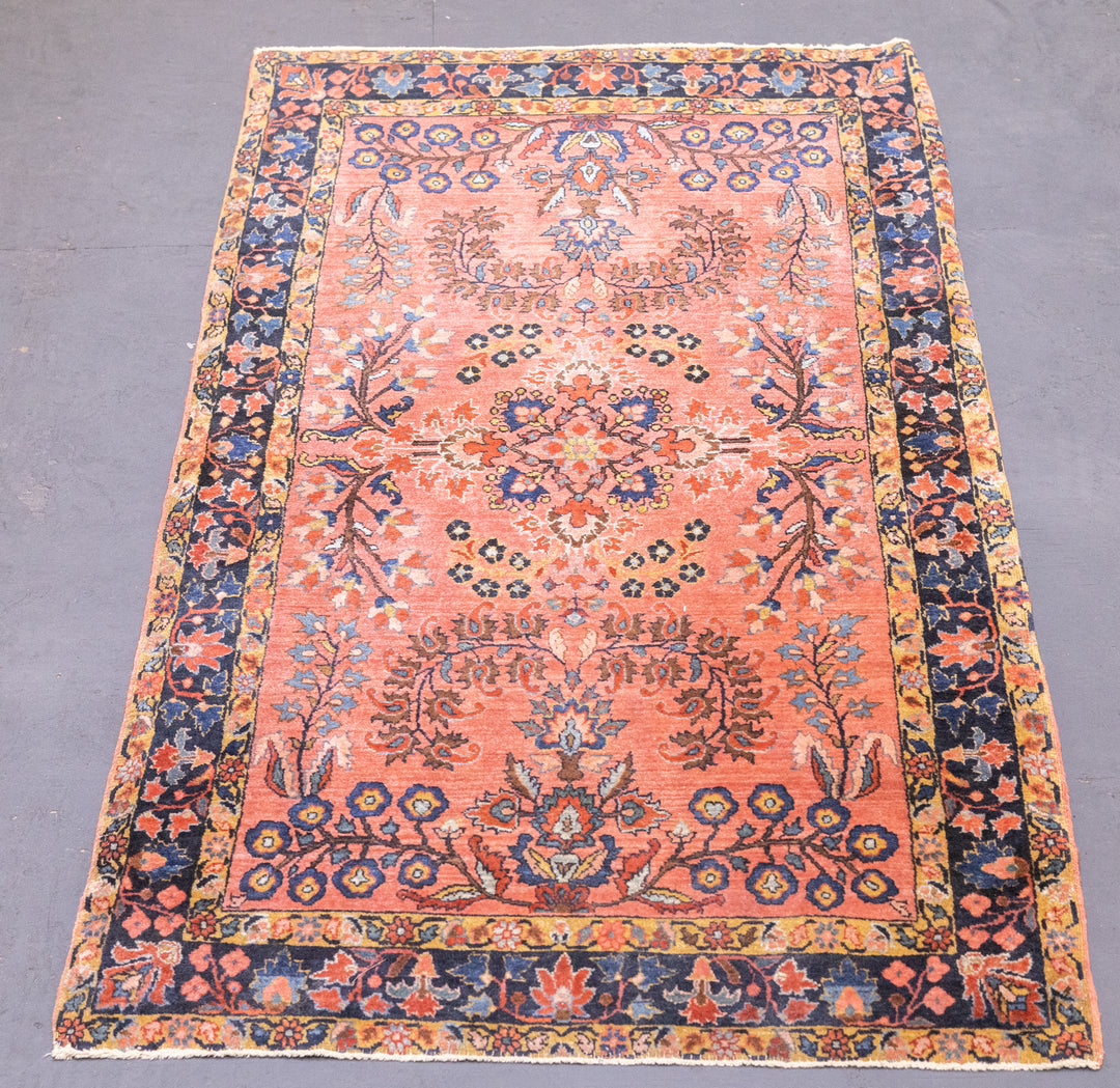 Fine Antique Persian Mohajeran Sarouk Rug 2'6'' x 4'10''