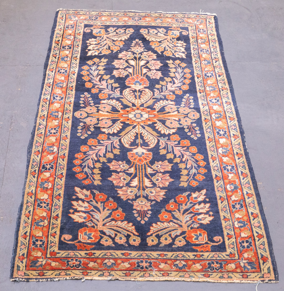 Fine Antique Persian Mohajeran Sarouk Rug 2'7'' x 5'4''