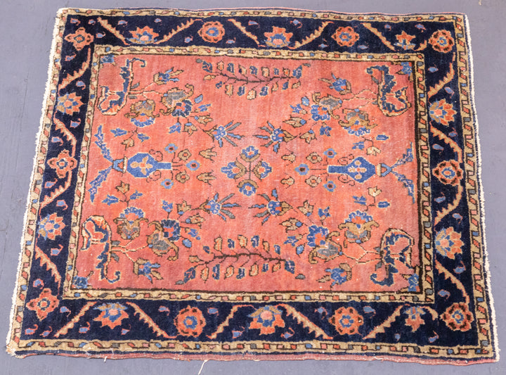 Fine Antique Persian Mohajeran Sarouk Rug 2'1'' x 2'4''