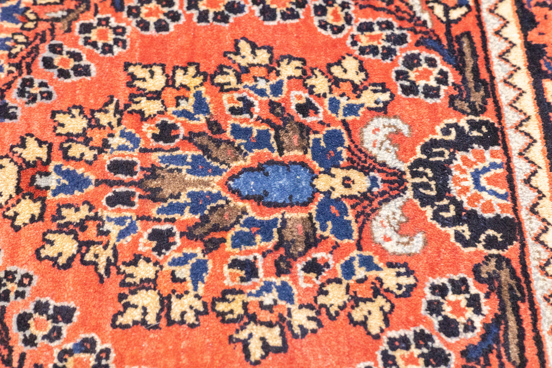 Fine Antique Persian Mohajeran Sarouk Rug 2'0" x 2'6''