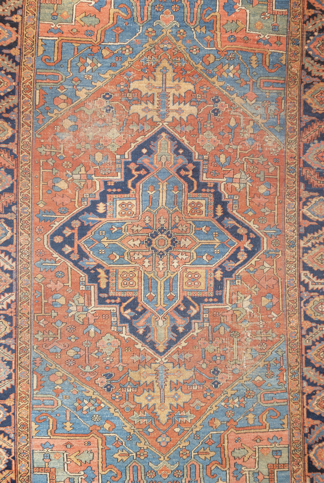 Antique Persian Heriz Rug 6'9'' x 10'3''