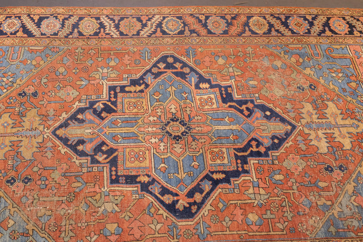 Antique Persian Heriz Rug 6'9'' x 10'3''