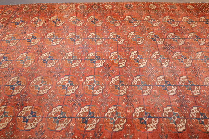 Antique Turkmen Main Carpet 7'3'' x 10'2''