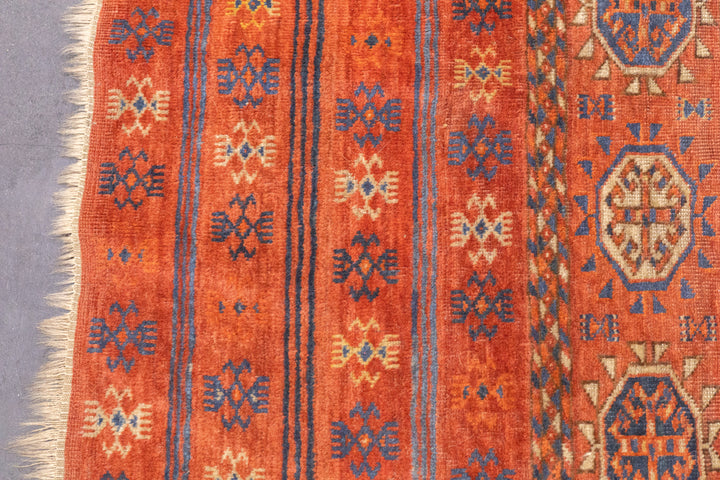 Antique Turkmen Main Carpet 7'3'' x 10'2''