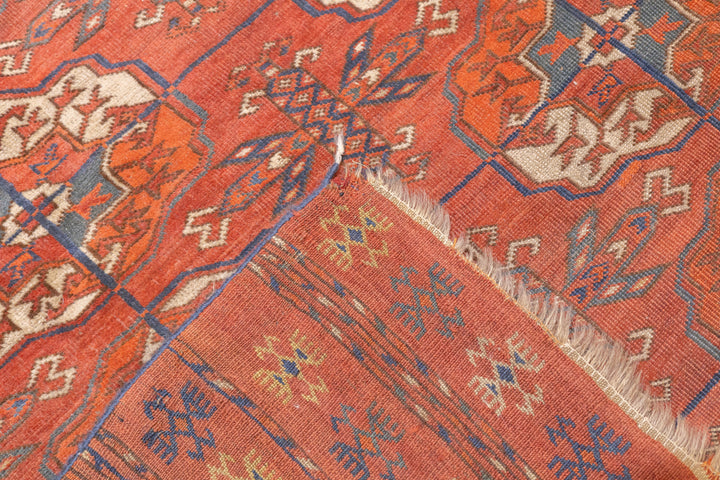 Antique Turkmen Main Carpet 7'3'' x 10'2''