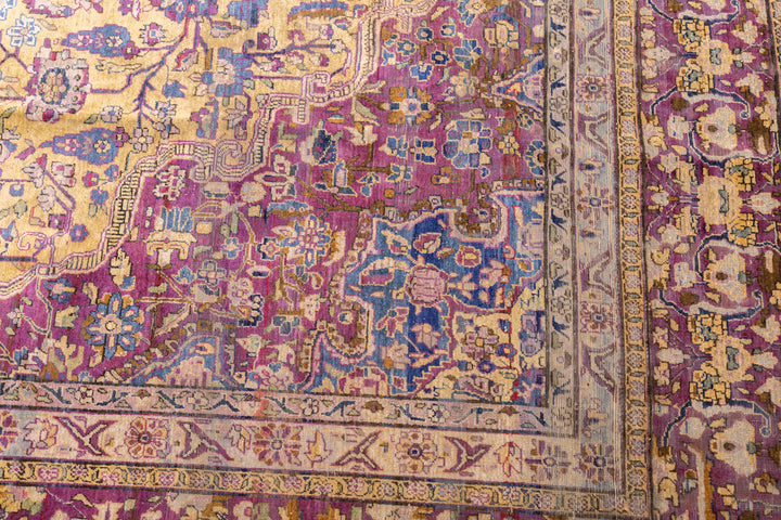 Fine Antique Silk Kashan Rug 7'4'' x 10'4''