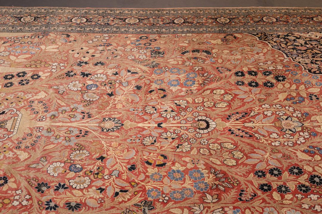 Antique Persian Haji Jailli Tabriz Rug 8'5'' x 11'7''