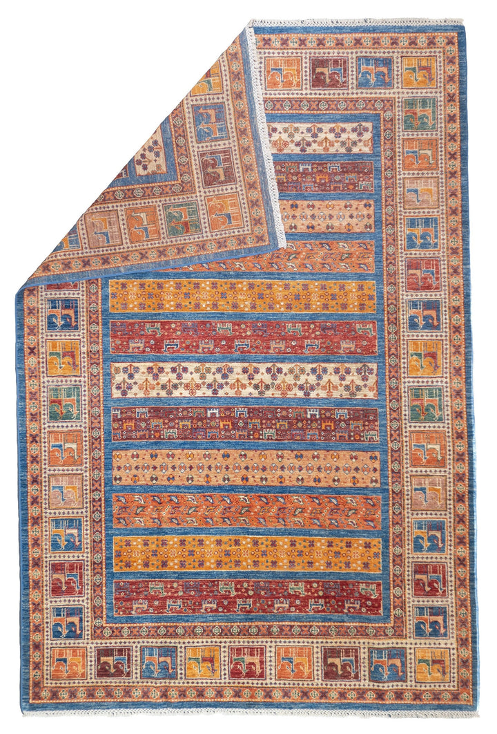 Fine Gabbeh Wool Rug 6'0" x 9'0"