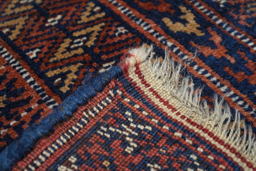 Antique Turkmen Rug 3'0'' x 5'9''