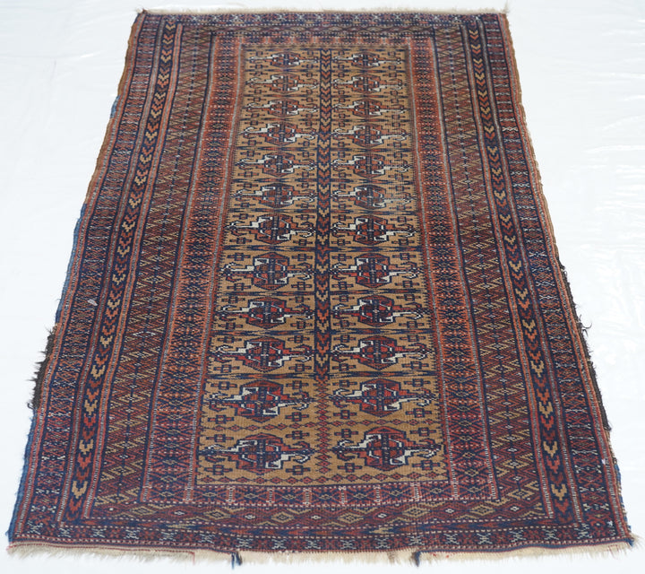 Antique Turkmen Rug 3'0'' x 5'9''