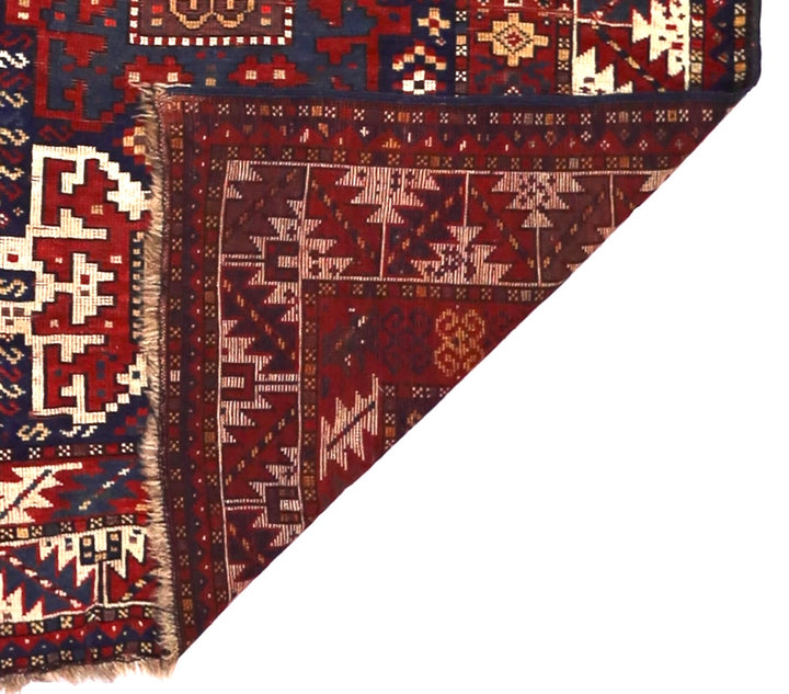 Antique Caucasian Kazak Rug 4'1" x 6’3"