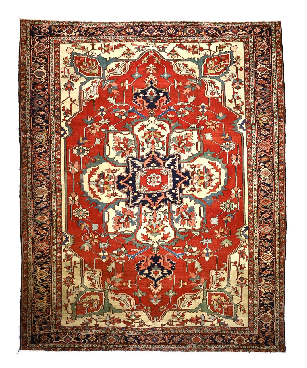 Antique Persian Serapi Rug 9’6" x 11’8”