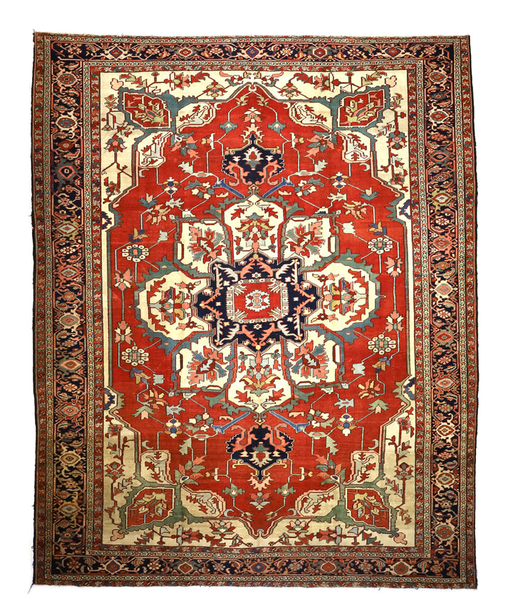 Antique Persian Serapi Rug 9’6" x 11’8”