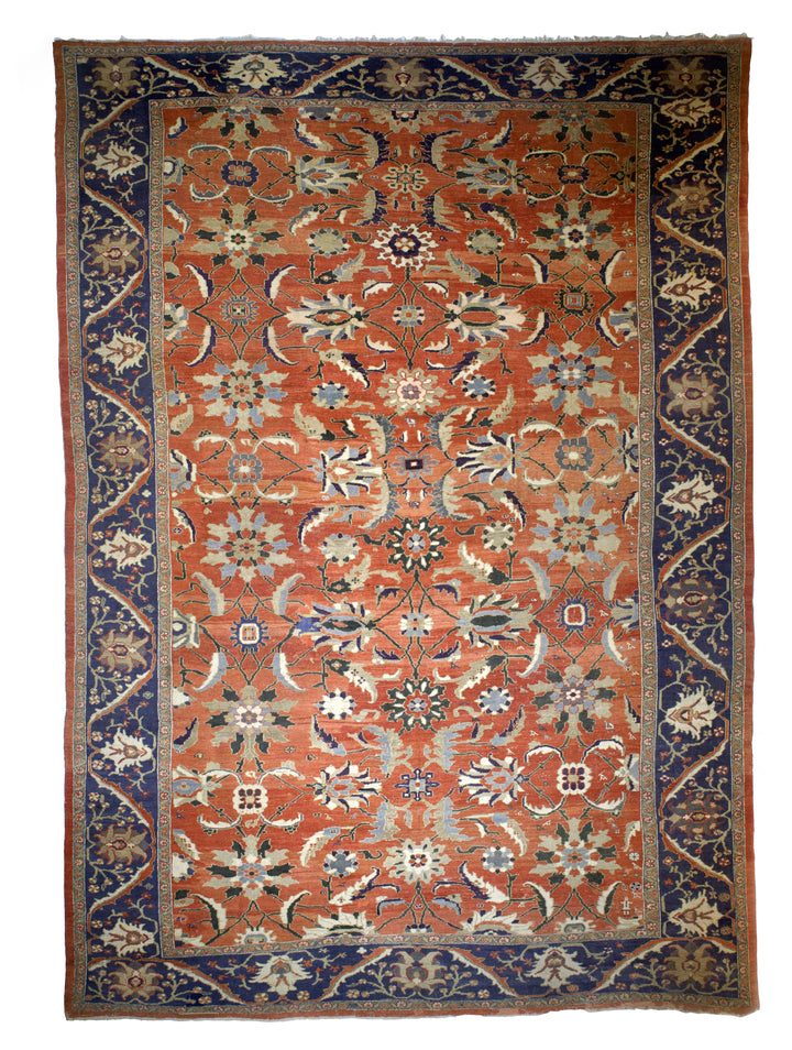 Fine Antique Persian Sultanabad Mahal Rug 12'10" x 17’8"