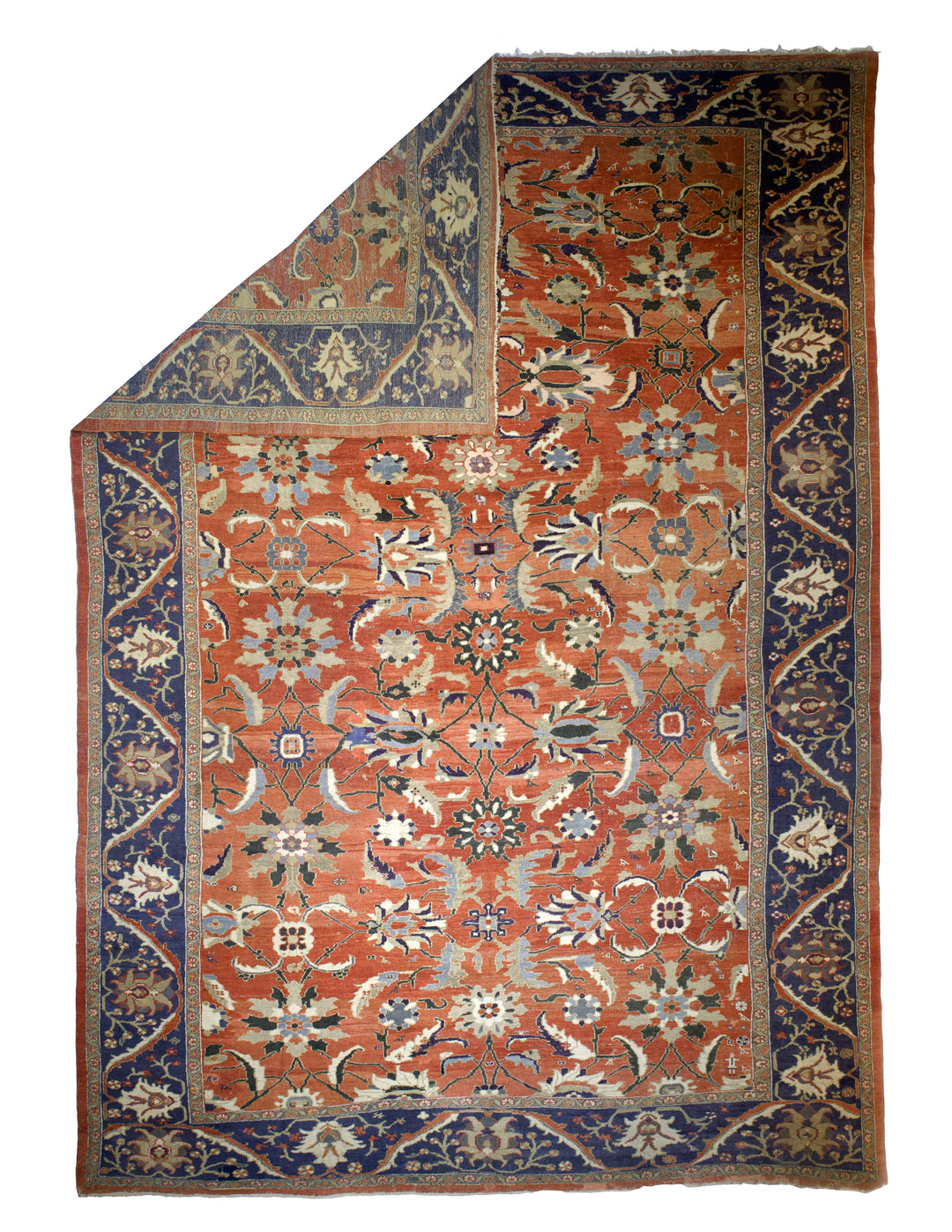 Fine Antique Persian Sultanabad Mahal Rug 12'10" x 17’8"