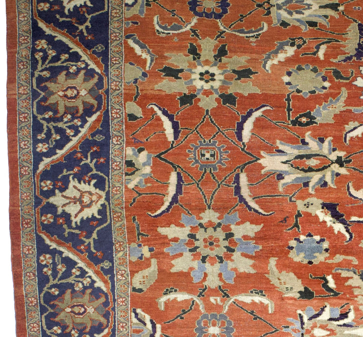 Fine Antique Persian Sultanabad Mahal Rug 12'10" x 17’8"