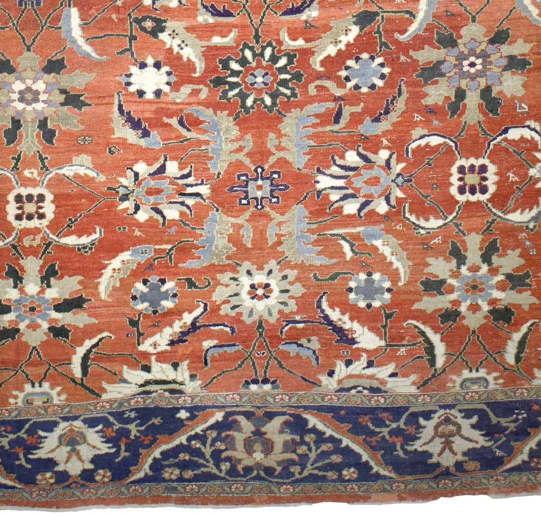 Fine Antique Persian Sultanabad Mahal Rug 12'10" x 17’8"