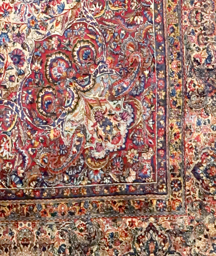 Antique Persian Kerman Rug 11'0" x 24’6”