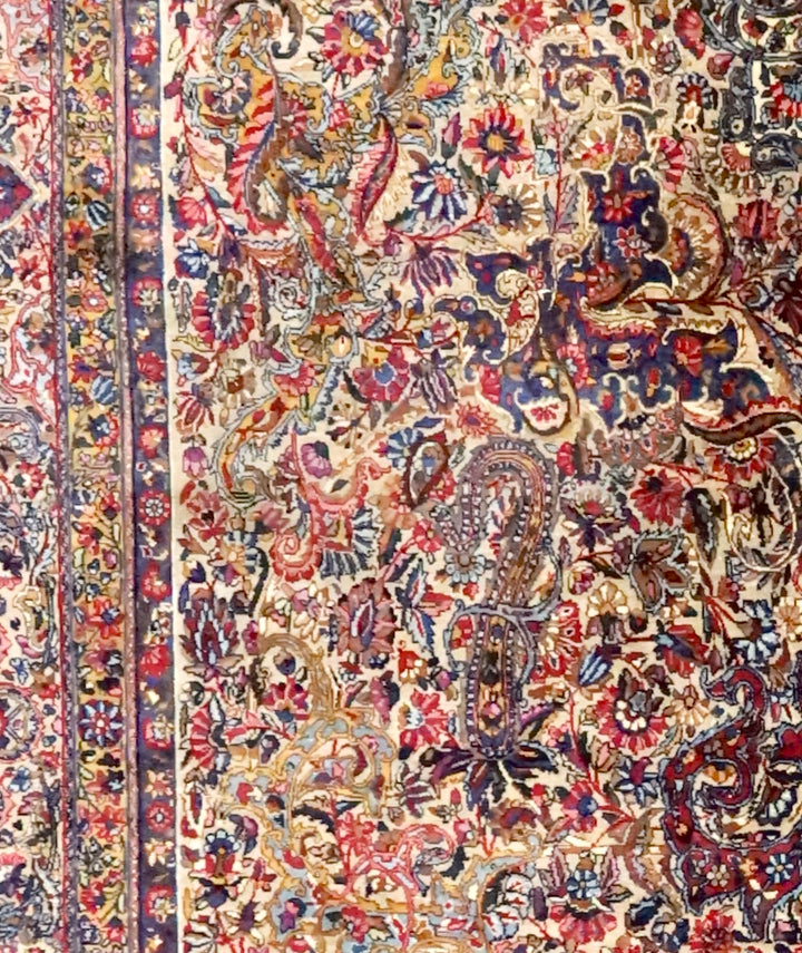 Antique Persian Kerman Rug 11'0" x 24’6”