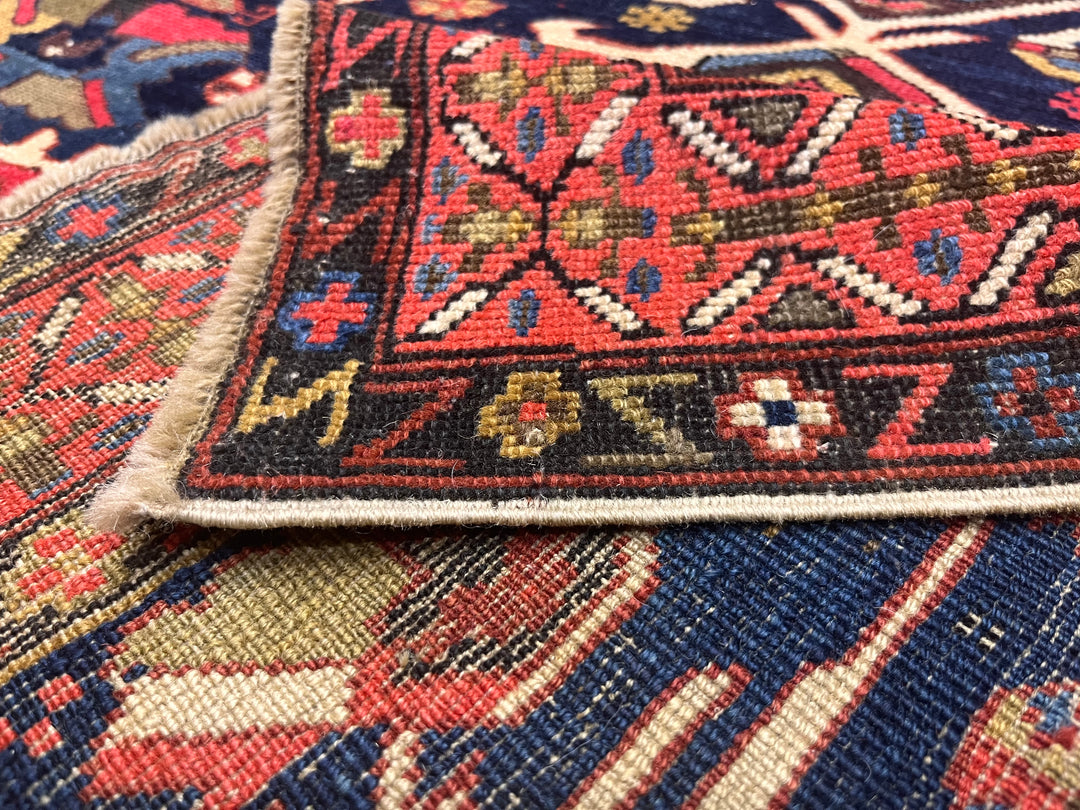 Antique Caucasian Kuba Rug 3'7" x 4’10"