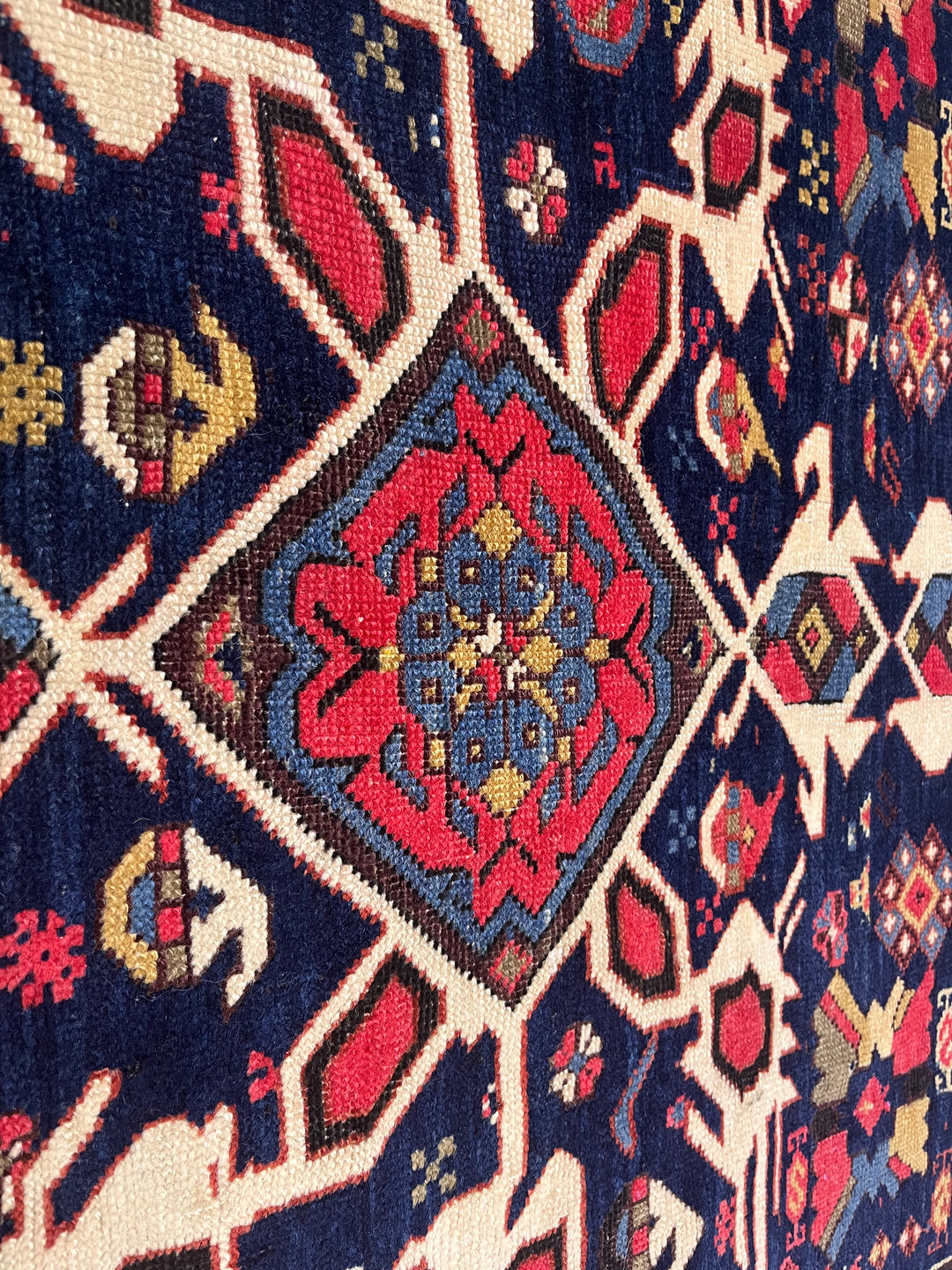 Antique Caucasian Kuba Rug 3'7" x 4’10"