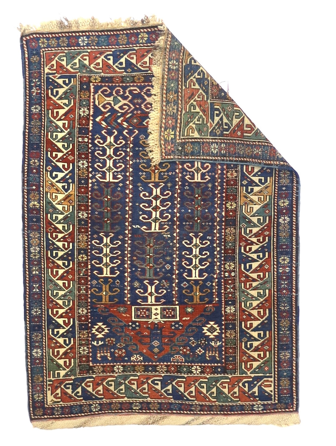 Antique Caucasian Shirvan Rug 2’11” x 4’3”