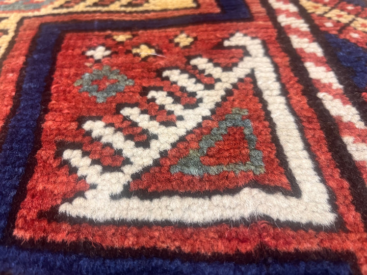 Antique Caucasian Kuba Rug 4'6" x 10’1”