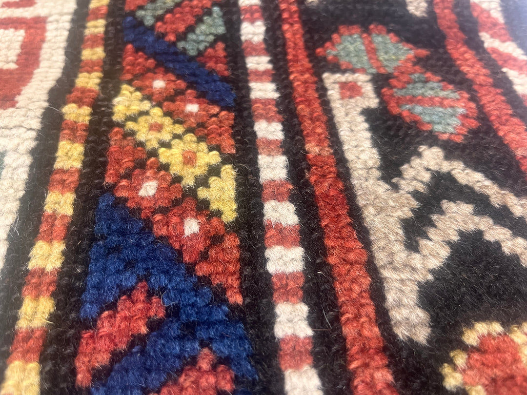 Antique Caucasian Kuba Rug 4'6" x 10’1”