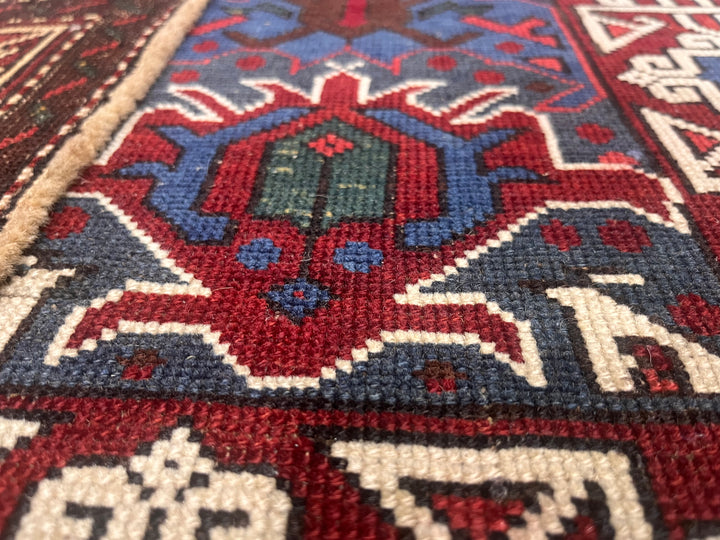 Antique Caucasian Kuba Bijov Rug 2'7" x 4’6”