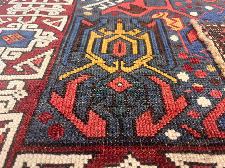 Antique Caucasian Kuba Bijov Rug 2'7" x 4’6”