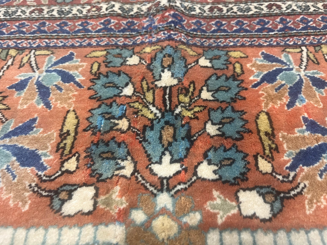 Antique Persian Mohtasham Kashan Rug 9’2" x 12’4"